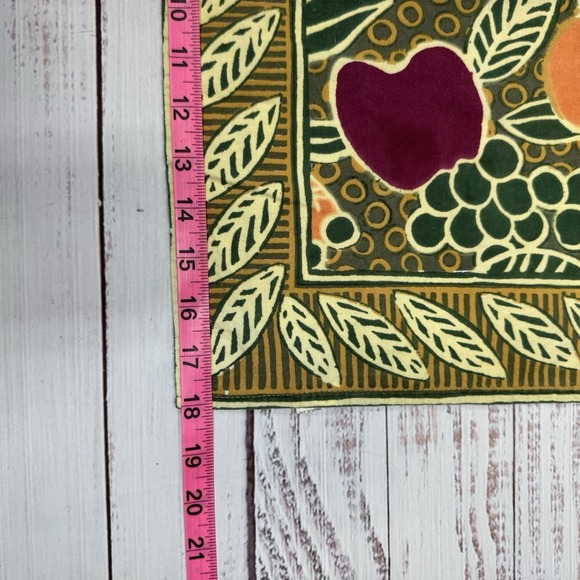 VTG Pottery Barn 100% Cotton Fruit Print Napkins Set Of 4 Orange, Pear, Grapes - Picture 4 of 6